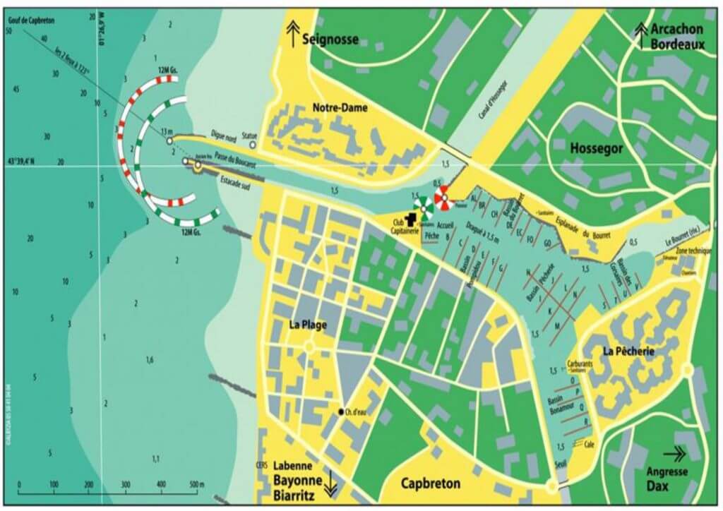 plan du port de capbreton
